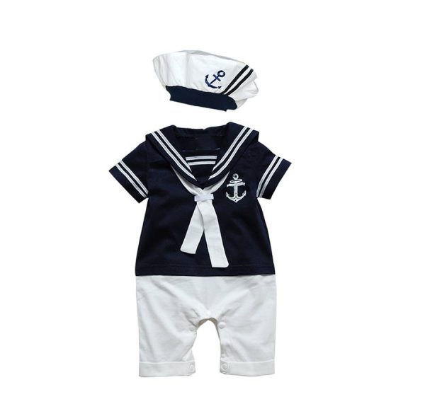 Baby Boy Sailor Romper - Babies In Uniform